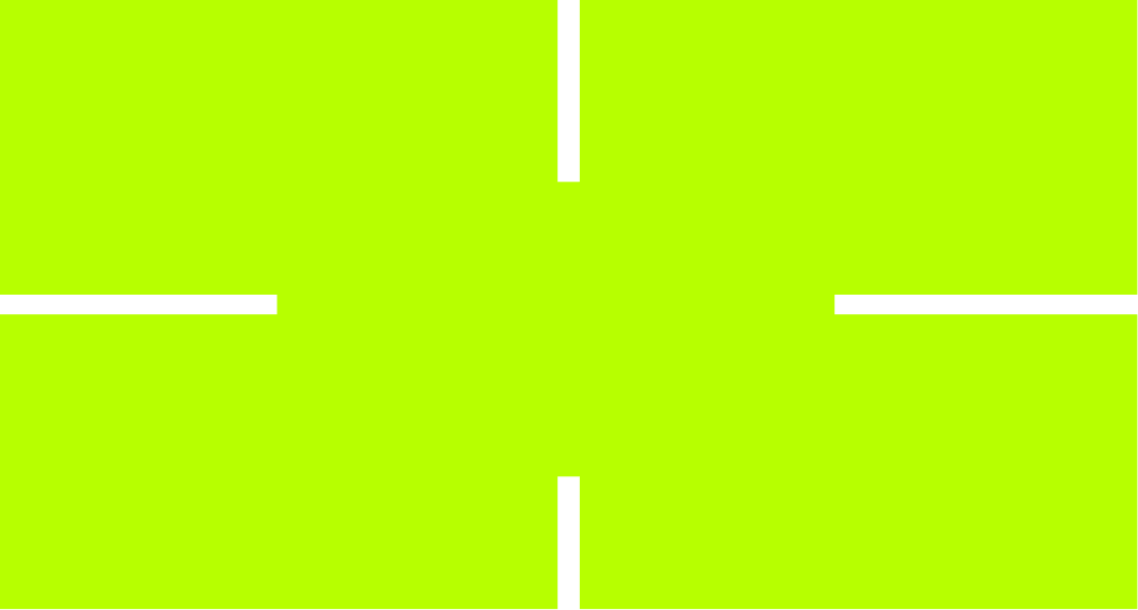 Neon cross graphic accent under the recognition heading