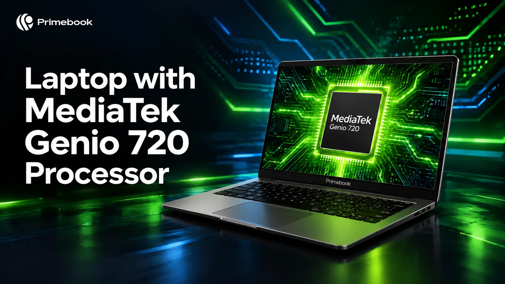 Laptop with MediaTek Genio 720 Processor