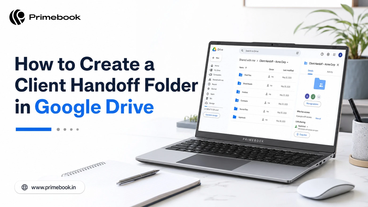 How to Create a Client Handoff Folder in Google Drive?