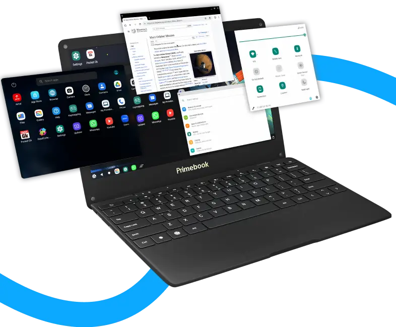 Use android apps on primebook laptops