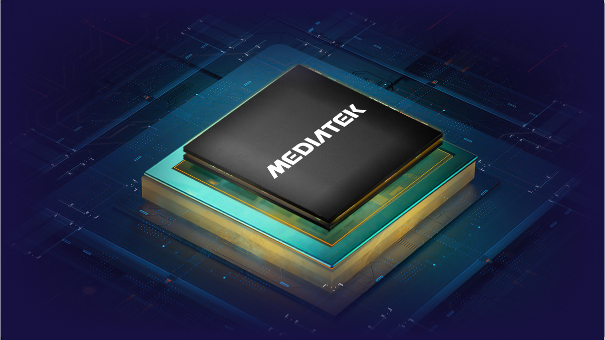 Mediatek processor used in primebook laptops highlighted on an electronics circuit board.